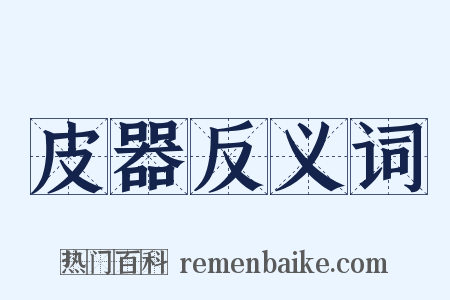 皮器反义词是什么意思的图片